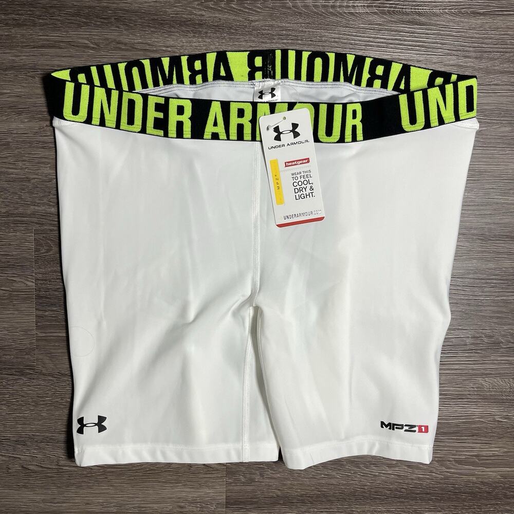 Under Armour MPZ Strike Zone Slider Shorts Women's XL White Padded 1228352 NWT